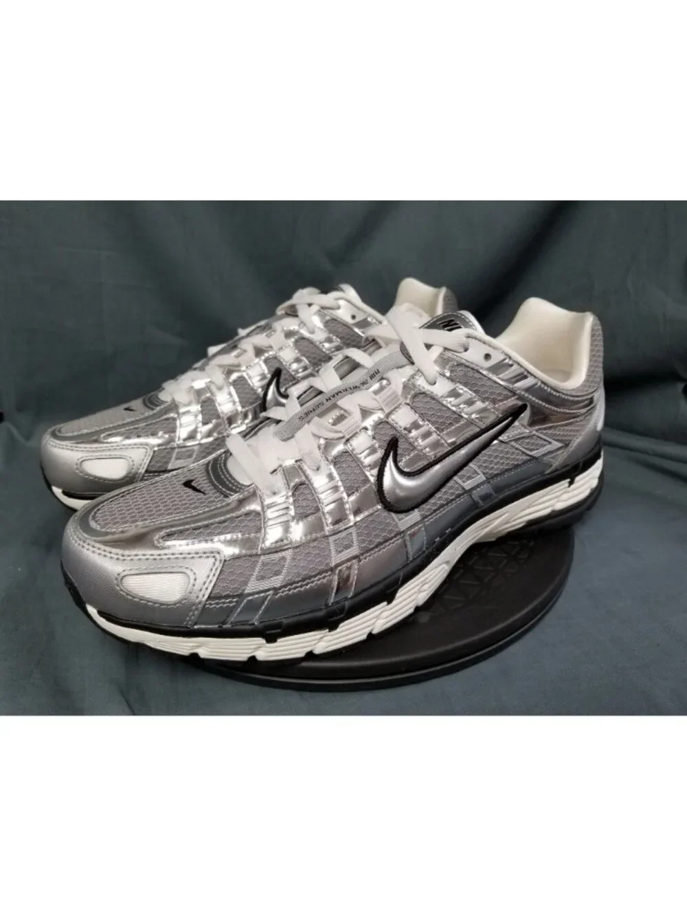 Nike P-6000 Sneakers Metallic Silver CN0149 001 Men's Size 12 NEW NO BOX!